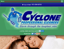 Tablet Screenshot of cyclonepro.com